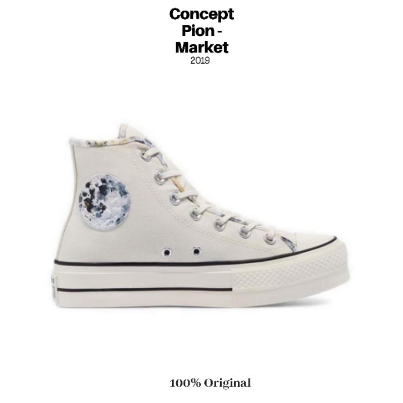 Converse Chuck Taylor All Star Summer Fest Platform HI Egret/Sesame/Black