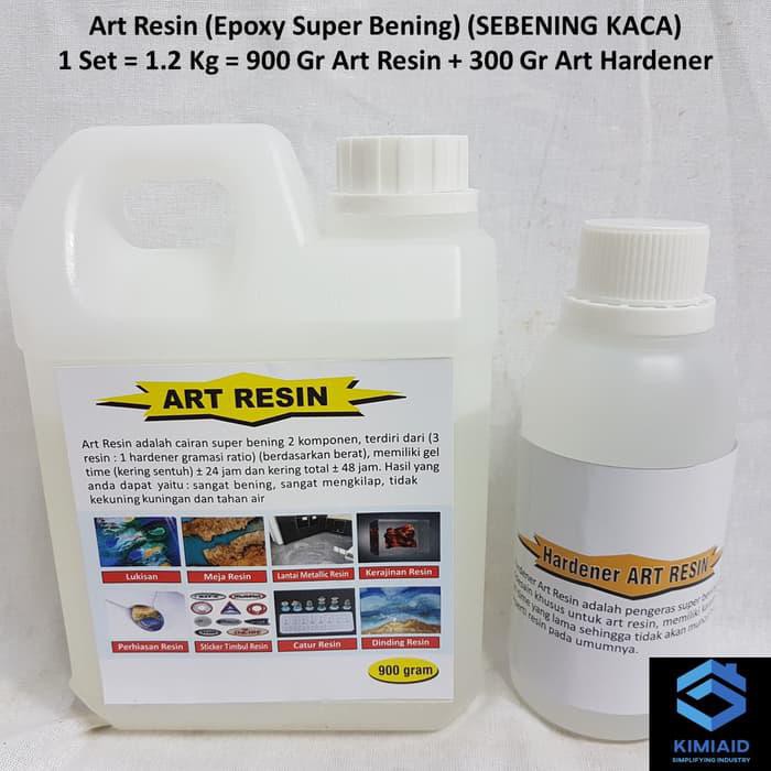 

Cat / Perlengkapan / Epoxy Resin Clear - 1.2 Kg - Art Resin - Lycal 1011 - Epoxy Clear