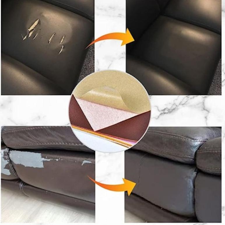 sticker leather stiker Bahan kain kulit untuk menutup serta menambal jok motor mobil kursi sofa yang