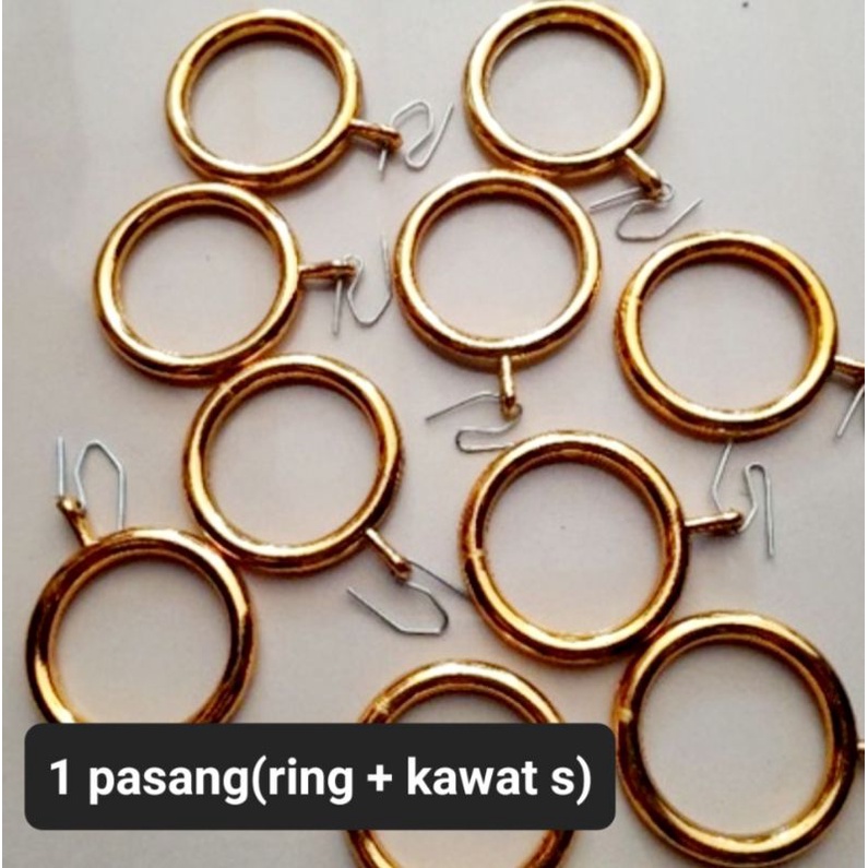 Ring Gorden dan Kawat S pengait ( 1 pasang  )