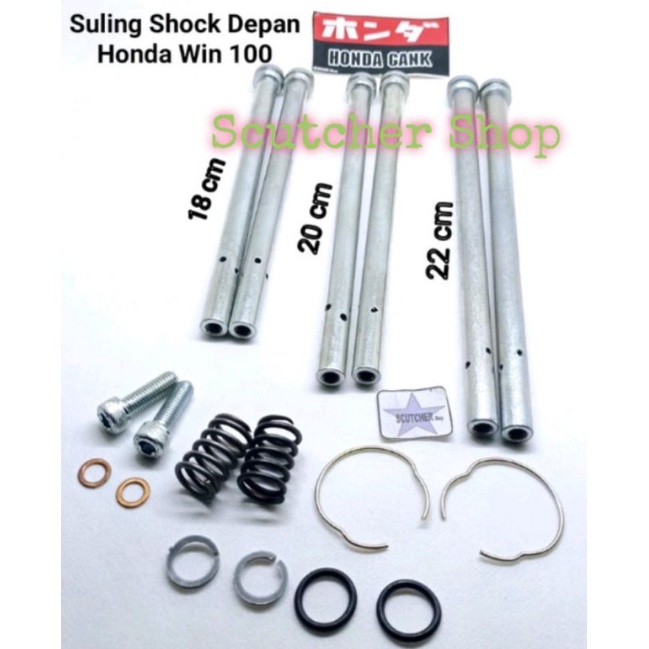 suling shock Honda win 100 pnp supra beat vario scoopy modif tinggi tanpa sambungan las