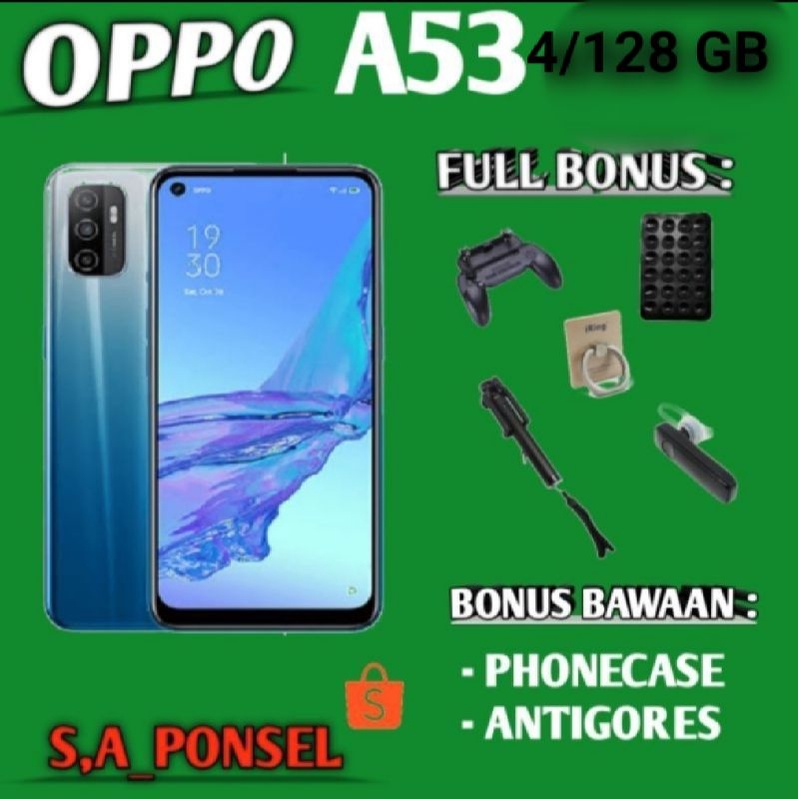 OPPO A53 RAM 4/128 GB GARANSI RESMI OPPO