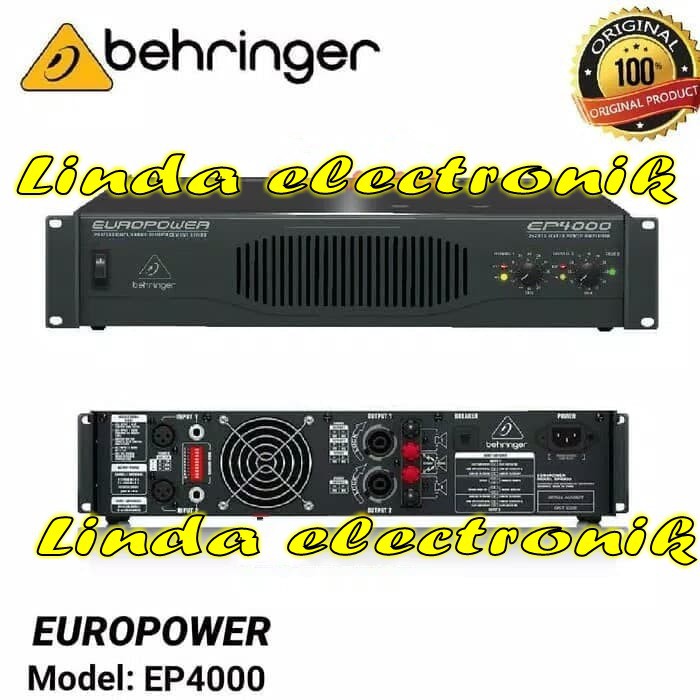 Power Behringer EP4000 Amplifier EuroPower EP 4000 Original
