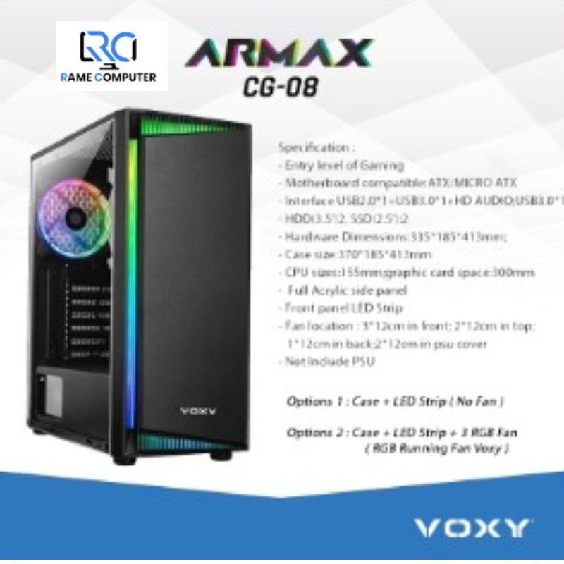 CASING VOXY ARMAX CG-08/ CASE PC COMPUTER(NON FAN)