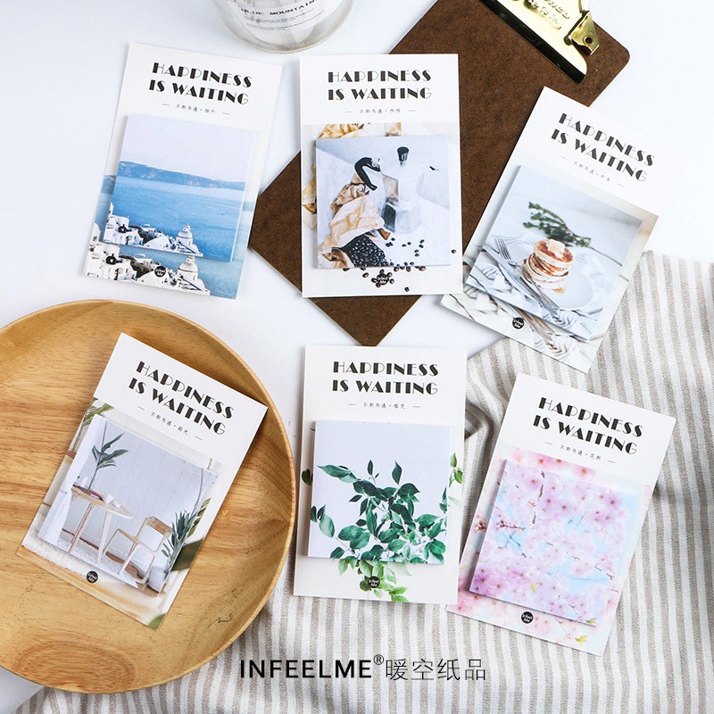 

Kertas Label Penanda Dokumen Happiness is Waiting Sticky Notes