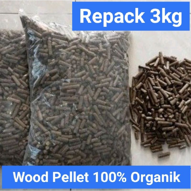 3kg Pasir Kucing Organik Wood Pellet /Pelet kayu alas kandang hewan