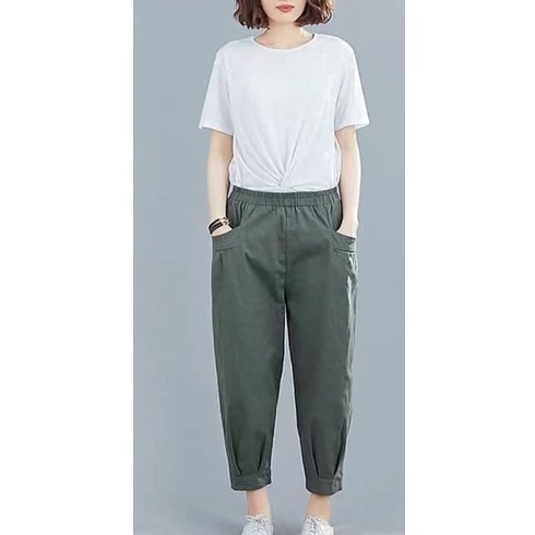 HARUKA Pants / Celana Korea Cotton Twill / Celana Kasual Wanita / Haruka Pants / Hinata Pants