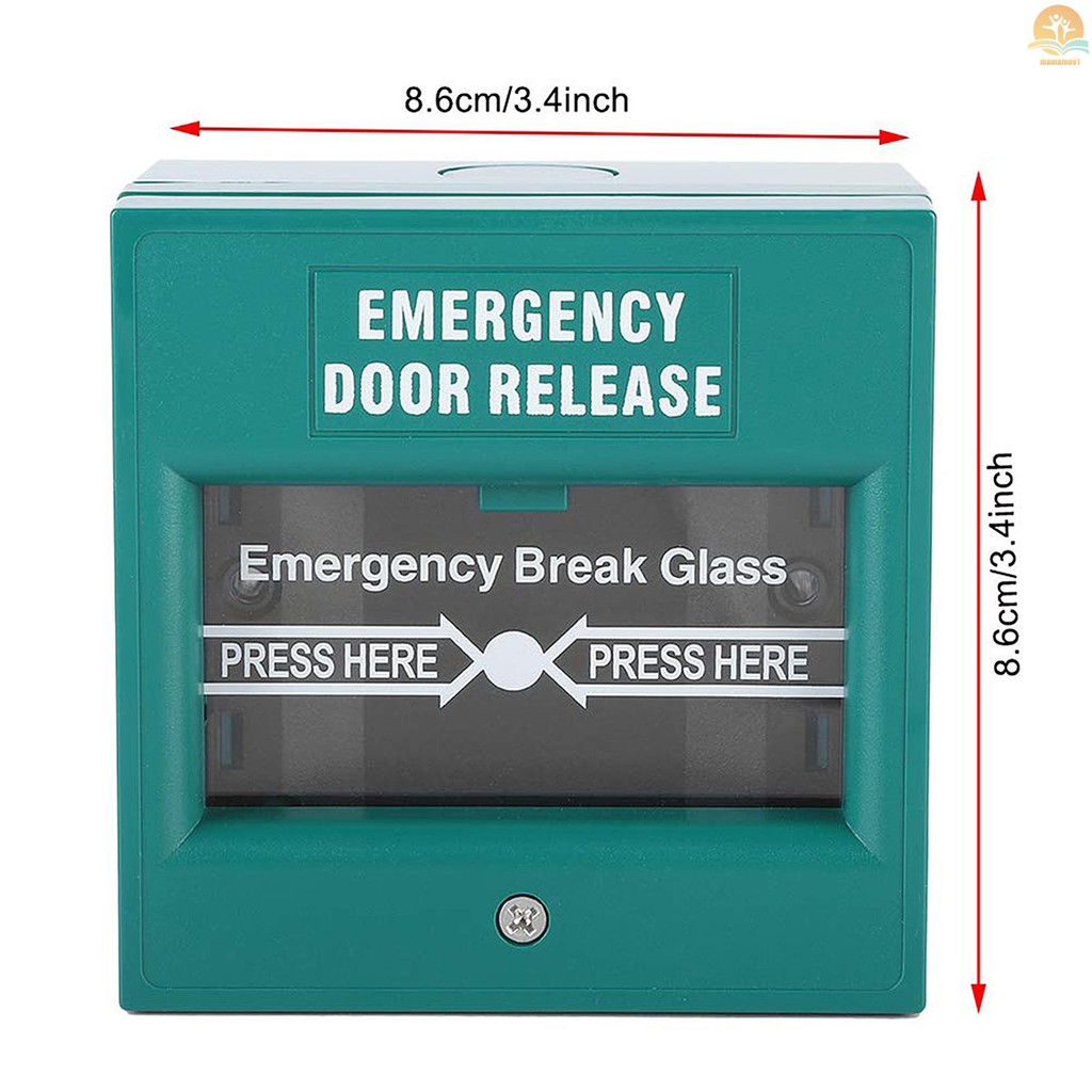 Emergency Door Release Glass Break Alarm Button Fire Alarm Swtich Break Glass Exit Release Switch