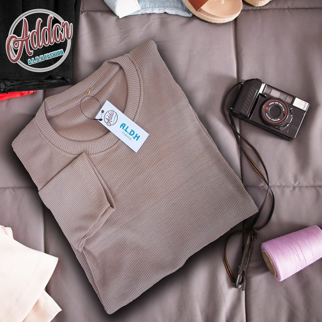 KAOS RIB PREMIUM WANITA TEBAL / KAOS RIB WANITA / KAOS RIB / BAJU RIB / KAOS RIB PREMIUM TEBAL