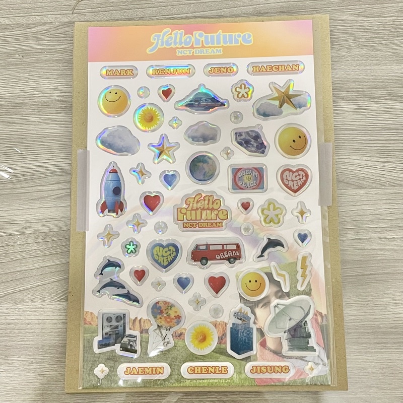 jeno hello future epoxy sticker sealed