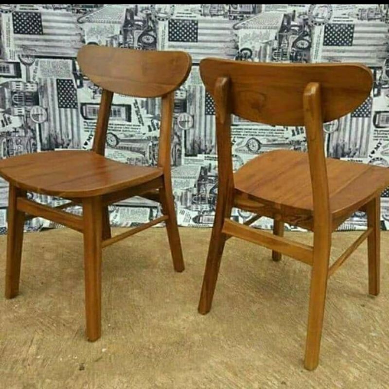 kursi Cafe Kayu retro minimalis murah kursi Resto kursi warkop kursi restoran
