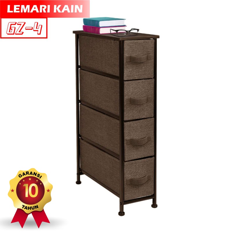 Lemari Susun Kain Linen Rak Penyimpanan Laci - ORANGEHOME (GZ-4)