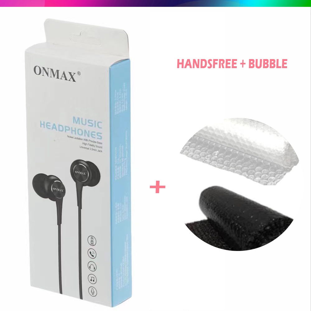 Handsfree Sensory Wired Earphone For ASMR ON MAX OE 202 Unit Only Headset Headphone ONMAX  Handsfree Sensory Wired Earphone  201 warna - ACAK / RANDOM