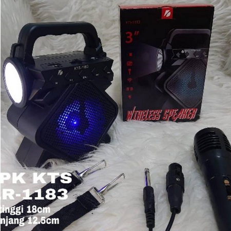 Speaker Bluetooth / Wirelles KTS 1183 + Mic Karaoke