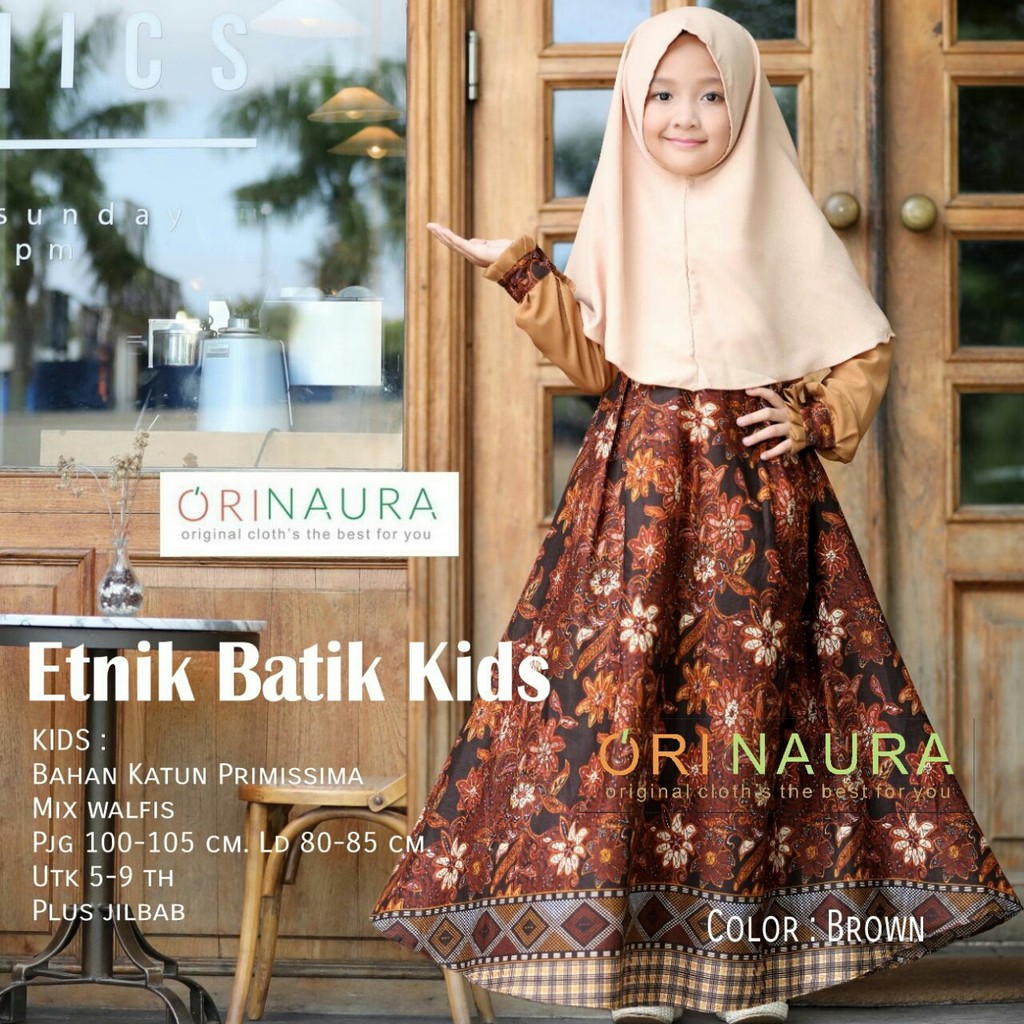 dDelta_Boutique Gamis set Anak Etnik Batik ORI NAURA