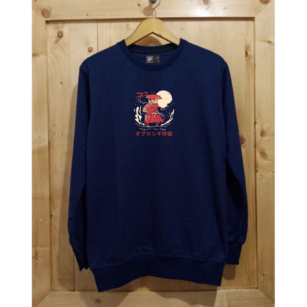 Jaket Distro Sweater GODWIT - Crewneck Japan Original Brand Lokal Bahan Katun CR.024