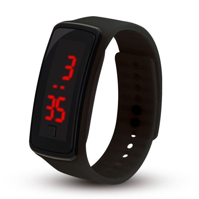 Jam Tangan Digital Led Slim Sporty Pria Wanita