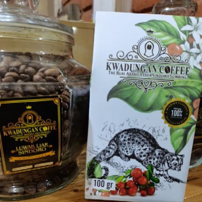 

kopi Arabika Luwak liar kemasan 100gr