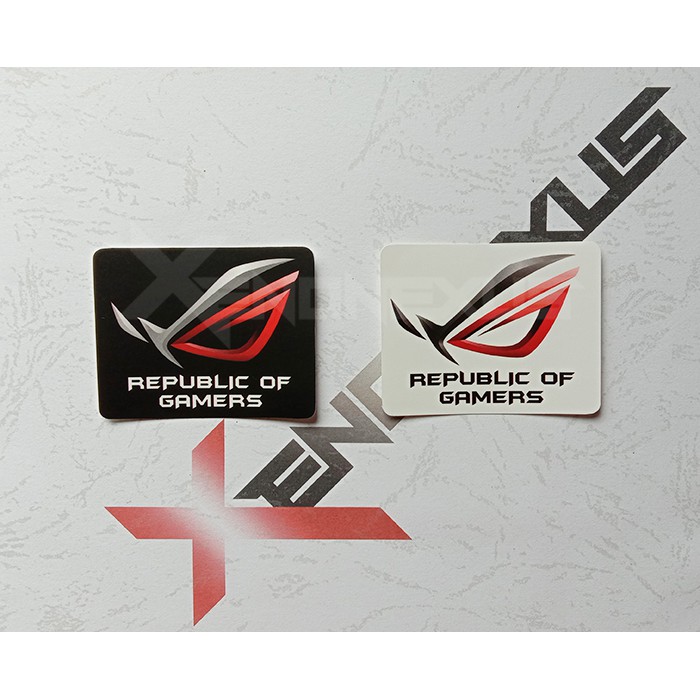 Jual Stiker Logo Republic Of Gamers Rog Indonesiashopee Indonesia 0674