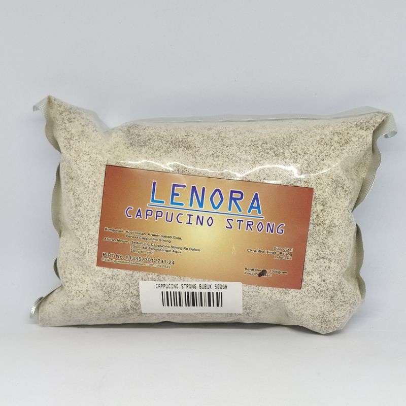 

Bubuk Cappucino Strong Lenora 500gr/ Bubuk Minuman Cappucino/ Powder Drink