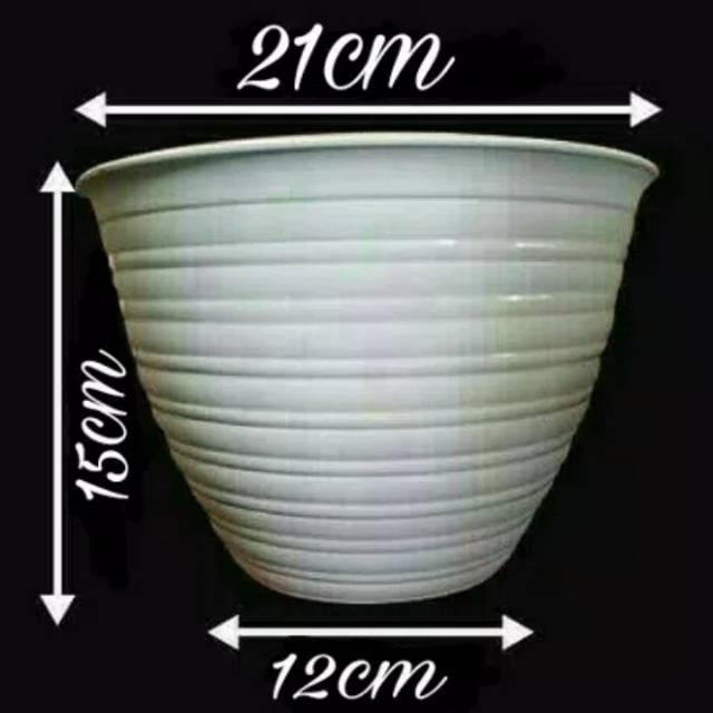  Pot  tawon  21  cm putih Shopee Indonesia