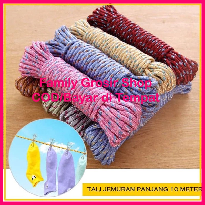 Tali jemuran baju 5 meter berlubang, Tambang jemuran, Clothes line