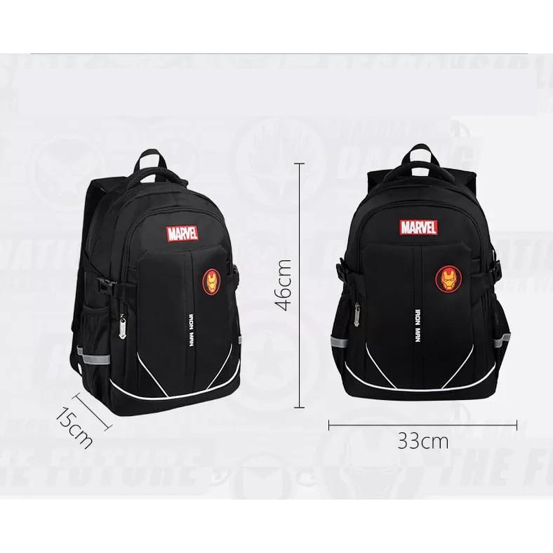 RH BAGS (COD) Tas Ransel Sekolah Anak Laki2 Perempuan Marvel Sport / Tas Ransel Anak SMP SMA Hero