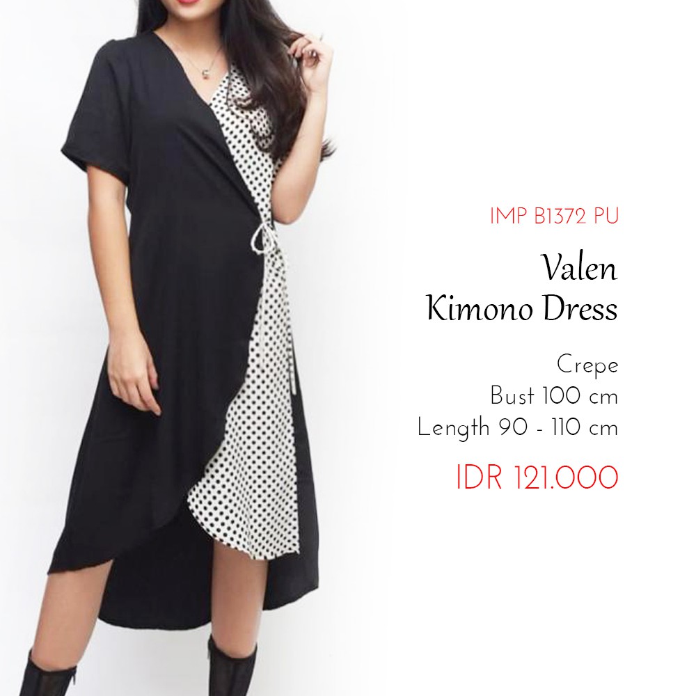 Dress Wanita Casual - Valen Kimono Dress