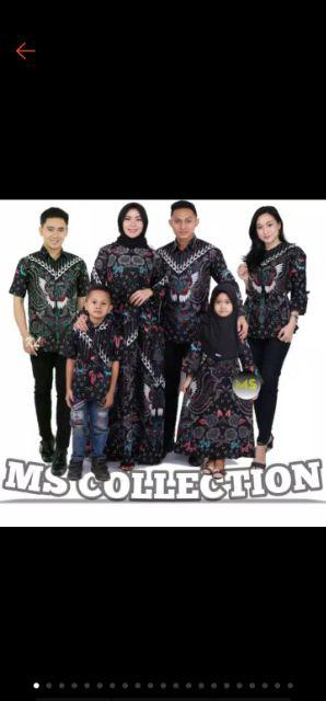 Batik Couple Keluarga Sania Ruffle Ori Ndoro Jowi Dnt Kupu Putih