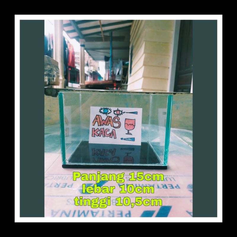 aquarium guppy / aquarium cupang / aquarium beby chana / soliter cupang molly guppy plati (p:15,L:10