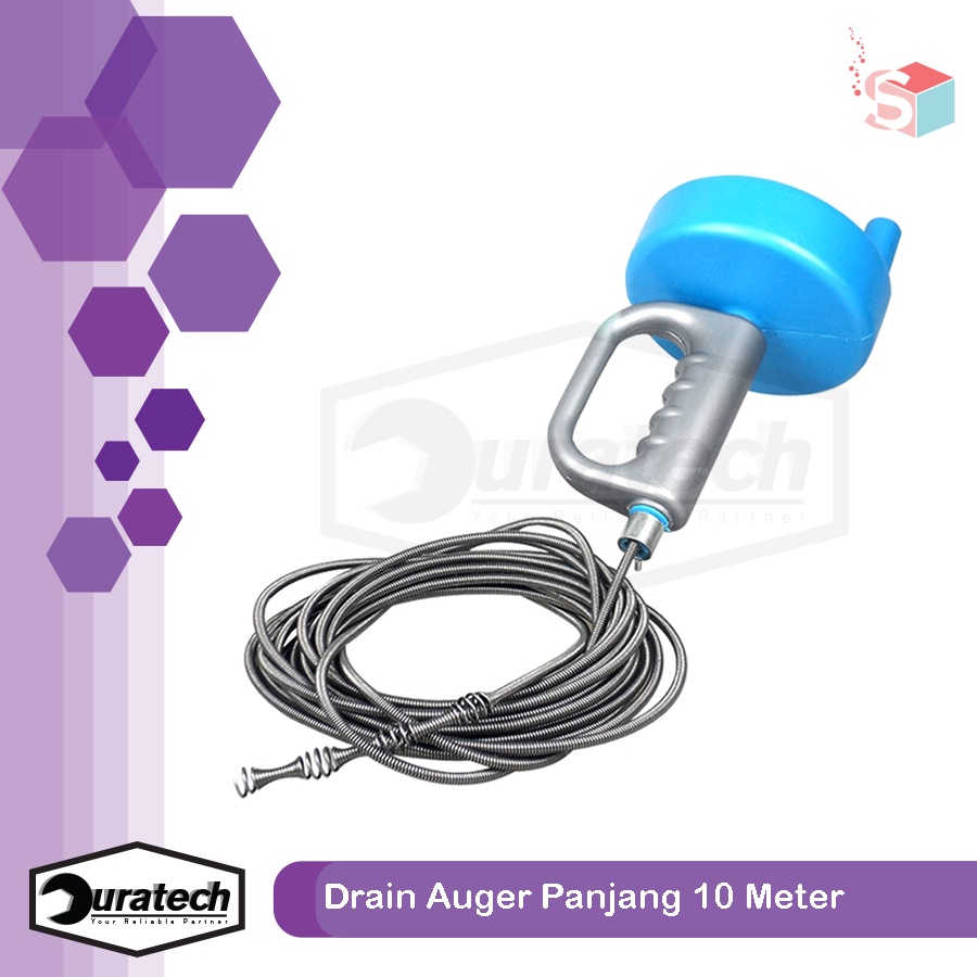 Promo Pipe Cleaner 10 Meter / Auger Drain Pembersih Saluran Pipa Mampet / Kawat Ular Sling Pembersih