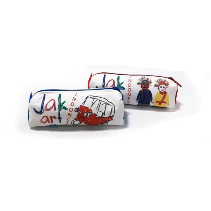 

Tempat Pensil Kanvas Souvenir Oleh oleh khas Jakarta CP6 - 004