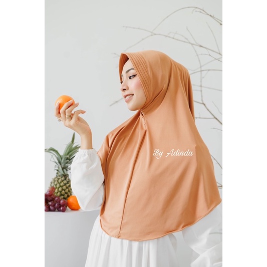 𝐁𝐘 𝐀𝐃𝐈𝐍𝐃𝐀 BERGO HAMIDAH jersey premium instan / hijab sport olahraga daily menutupi dada kerudung instant jilbab simpel