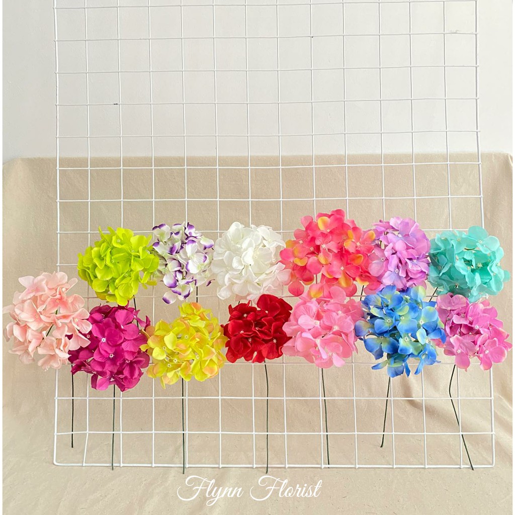 Bunga Hortensia X1 (satuan)●35cm●Bunga Artificial / Bunga Plastik / Bunga Dekorasi / Pernikahan