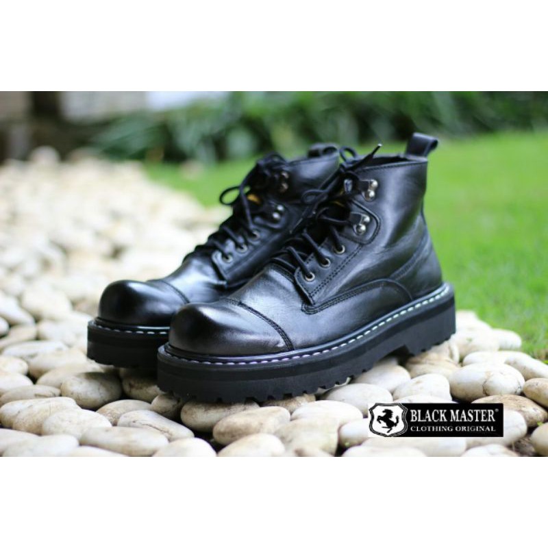 BLACK MASTER UG NEW | Sepatu Boots Safety Pria Original Kulit Asli