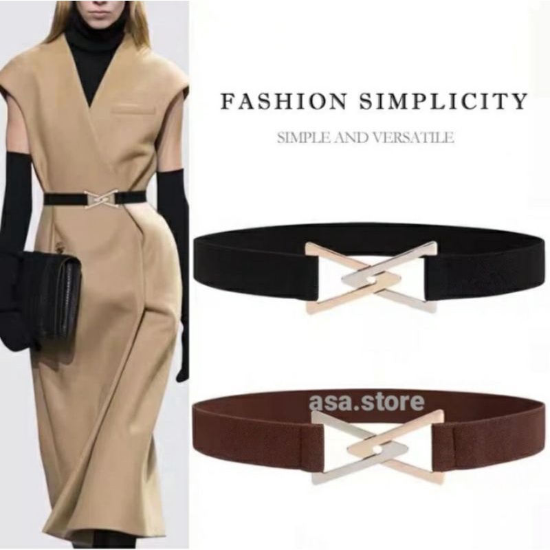 Ikat Pinggang Wanita KARET SEGITIGA//Belt Obi Wanita Korea Aksesoris Fashion