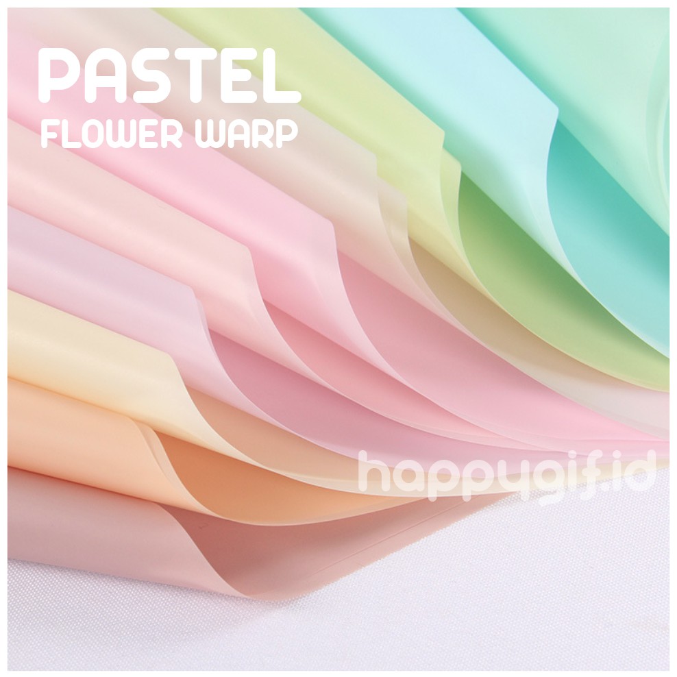 Flower Wrapping Soft Pastel Flower Wrap Kertas Bunga Waterproof 60 x 60 cm