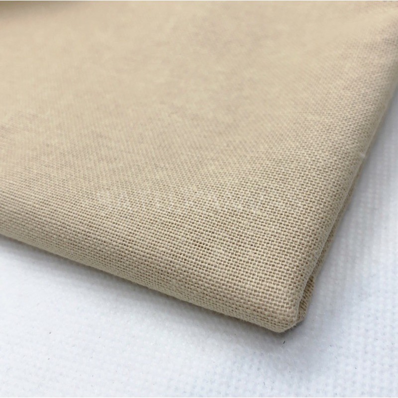 Kain LINEN RAMI Kualitas Premium bahan katun linen-Cream