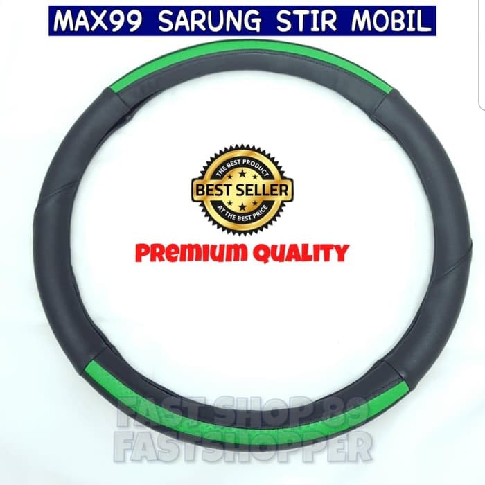 SARUNG STIR ukuran M COVER STIR MOBIL SARUNG KULIT STIR KEMUDI SIZE M 38CM MS01