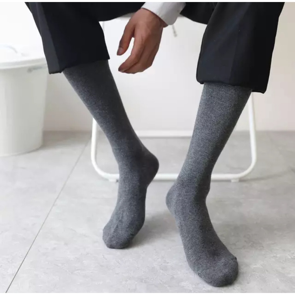 KKI-04 kaos kaki cowok panjang selutut socks