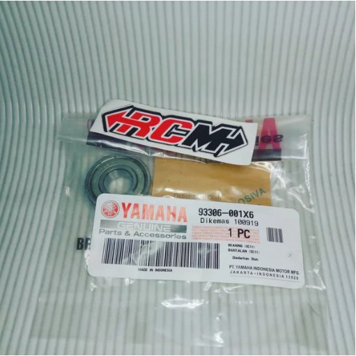 93306-001X6 BEARING LAKER LAHER 6001 Z TUTUP 1RS ORI ORIGINAL YAMAHA YGP ASLI