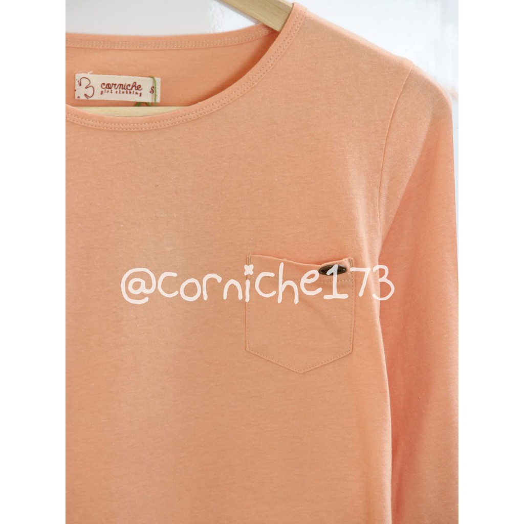 Corniche Pocket Tee Coral - TV230733