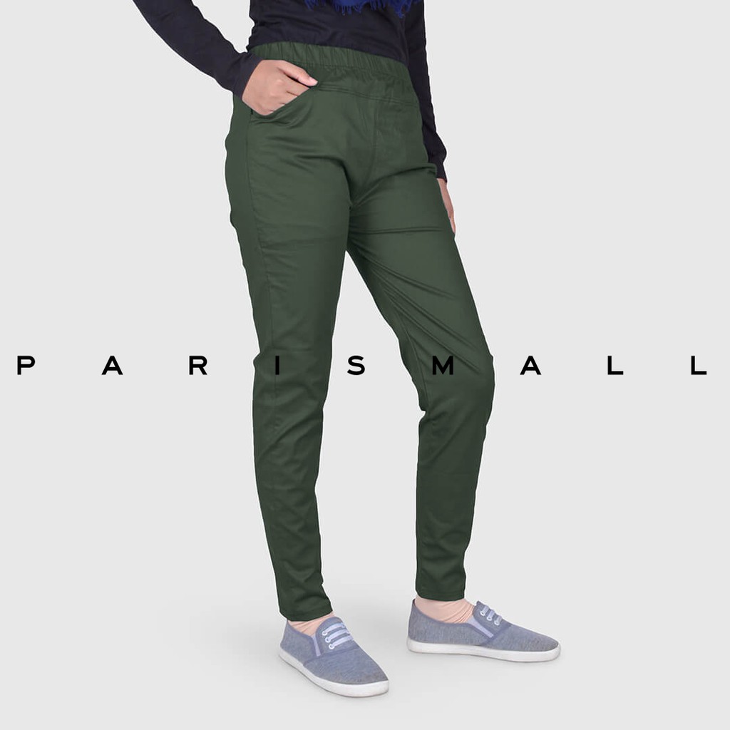 Parismall ZOI 09 Celana  Katun  Stretch Panjang Model 