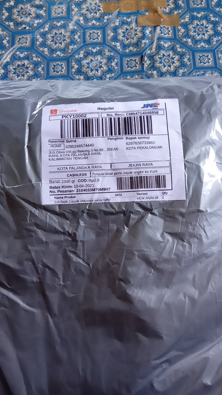 Set Batik Couple Keluarga Sania Ruffle Ori Ndoro Jowi Dnt Mahkota Marun