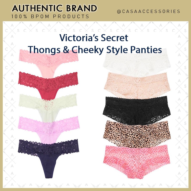 VICTORIA SECRET VS PANTIES - CHEEKY &amp; THONGS STYLE [SIZE XS] / Celana Dalam Wanita