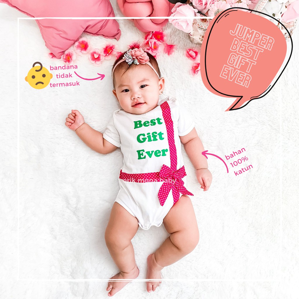 baju bayi jumper bayi model best gift ever lucu