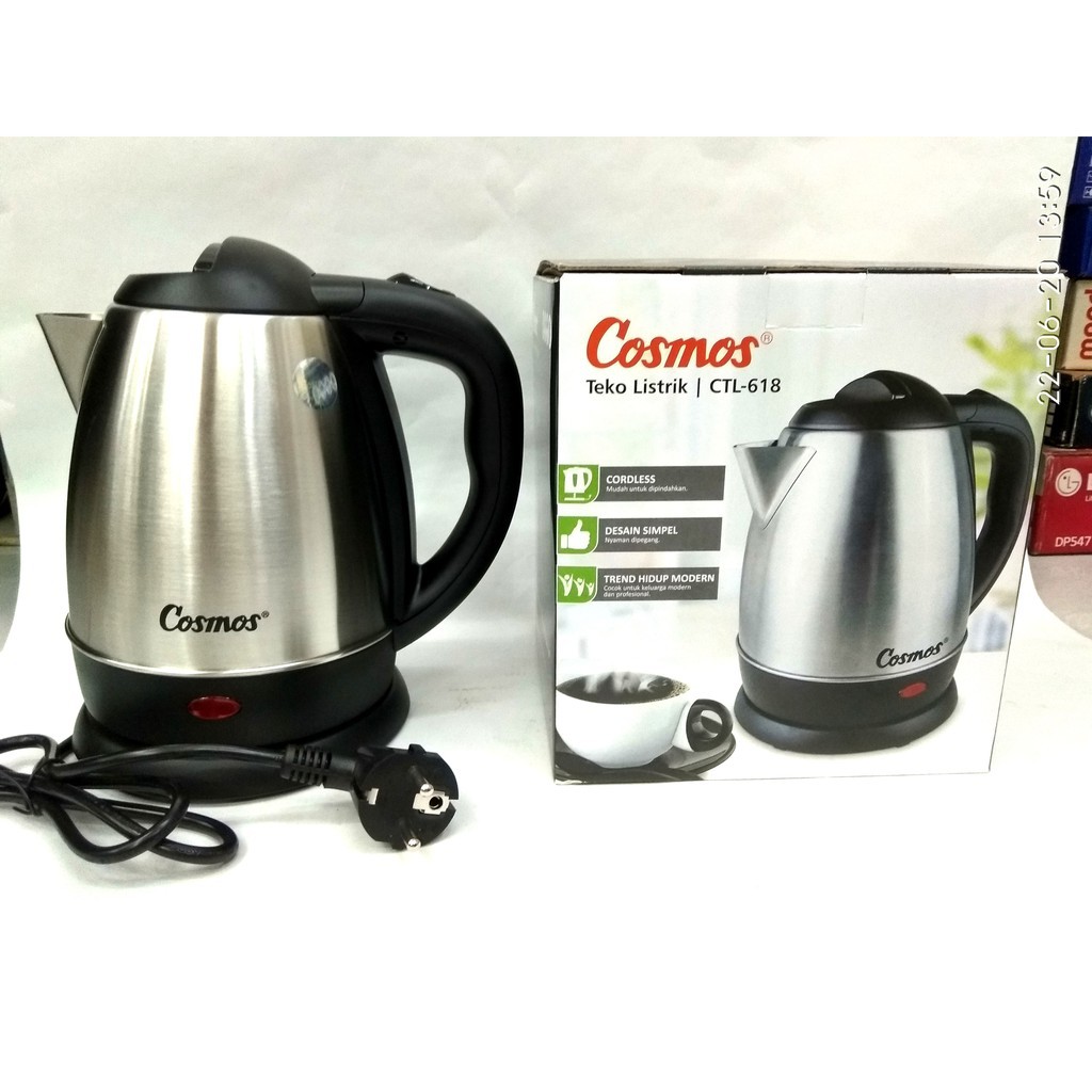 Kettle Listrik Cosmos CTL 618 Stainless 1,2 Liter