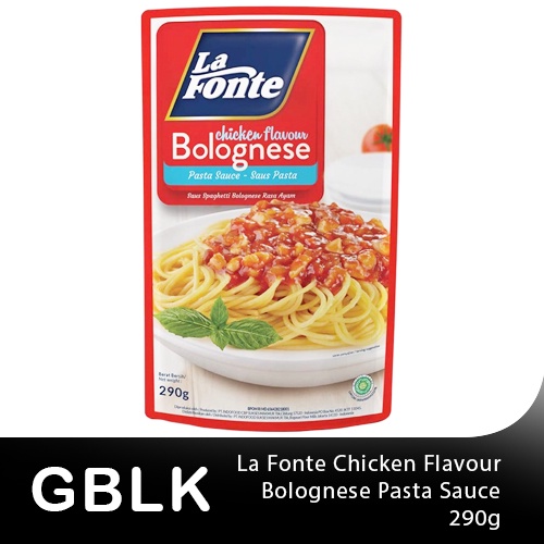 

LA FONTE CHICKEN FLAVOUR BOLOGNESE PASTA SAUCE 290 GRAM
