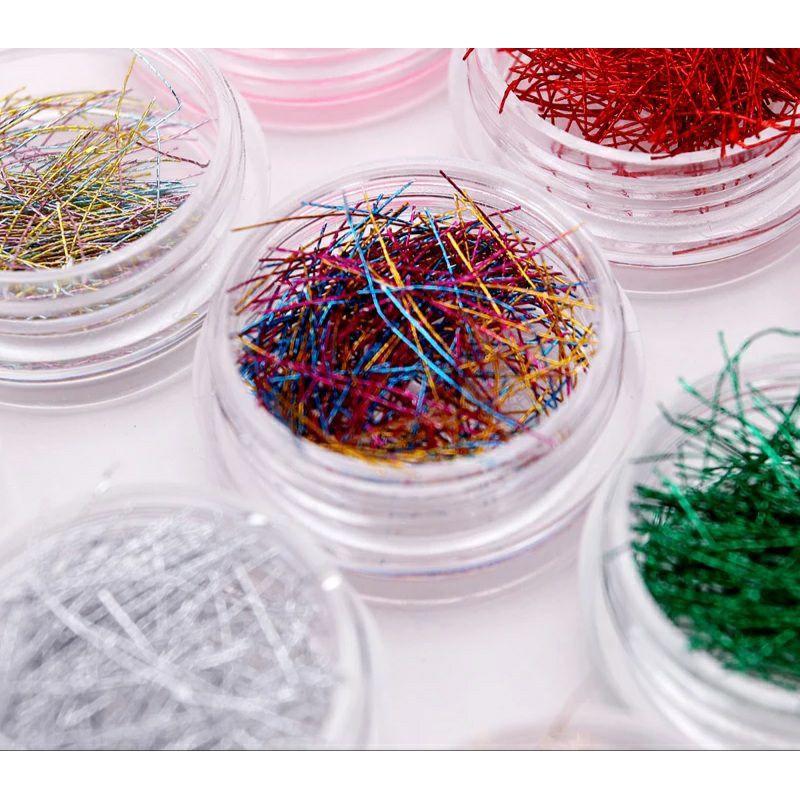 Nail string set hiasan kuku kawat kuku benang hiasan kuku nail string rhinestone nail art nailart