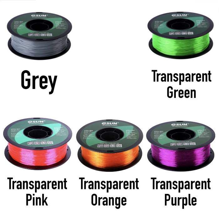 eSUN 3D Filament TPU-95A Durable Flexible Filament 1.75 mm